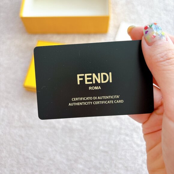 BRAND NEW FENDI BOX, GLASSES WIPE, CARD - Picture 3 of 5